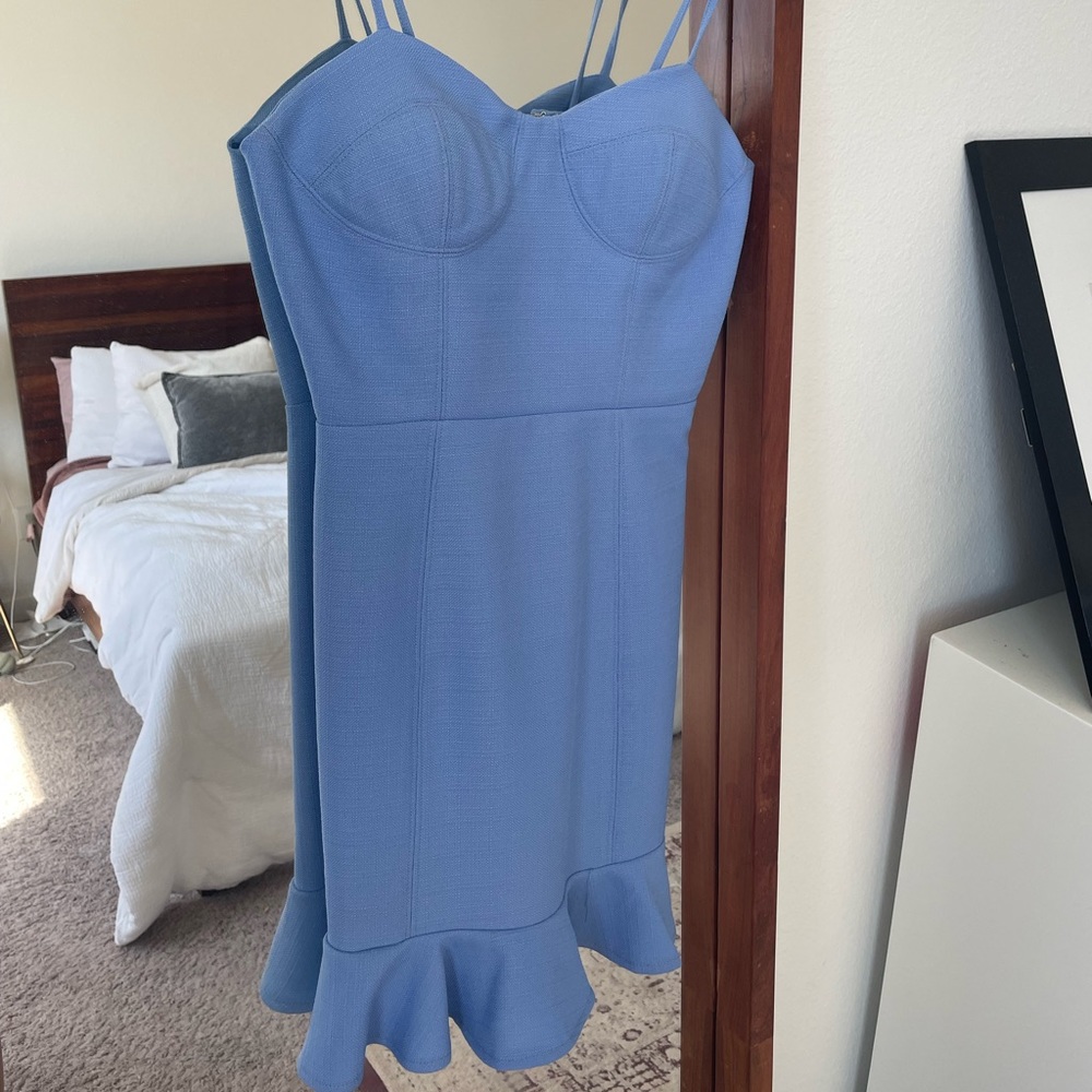 Blue Fitted Dress
